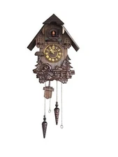 Wall Cuckoo Clocks Black Forest Wooden Cuckoo Clock. Black Forest Hand-Carved...