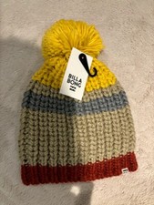 Billabong Beanie hat with Bobble Multi Coloured RRP £20  Now £13  FREE DELIVERY