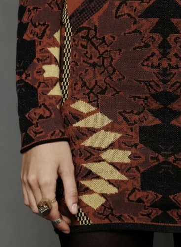 $168 Free People ESPRESSO HUNTRESS OF A MAN sweater knit low back dress M NEW - Picture 2 of 5