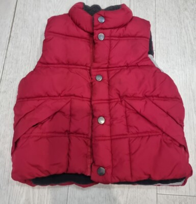 Baby Gap Kinder rote ärmellose Jacke Weste 3 Jahre alt