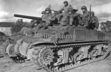 WW2 Picture Photo Sherman M4 tank 3rd Armored Division Stolberg 1944. 1548