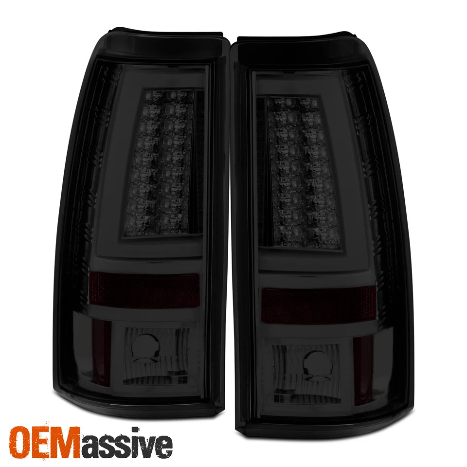 Fits 2003-2006 Chevy Silverado GMC Sierra 1500 2500HD 3500 Smoke LED Tail Lights - Image 2 of 4