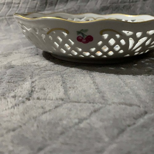 Schumann Arzberg German Reticulated Fruit Bowl, Pre-Owned VG Condition - Picture 3 of 12