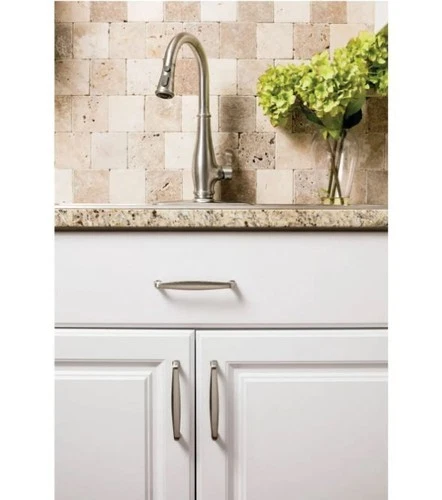 Jeffrey Alexander Milan 1092-160SN 6-5/16" Center to Center Handle Cabinet Pull - Picture 6 of 8