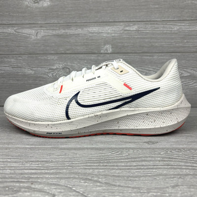 Nike Air Zoom Pegasus 40 White Obsidian Men's Size 14 Running Sneakers