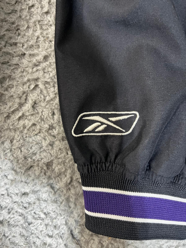 Vintage Reebok NFL Baltimore Ravens Pullover Windbreaker Jacket Mens L Retro - Picture 8 of 10
