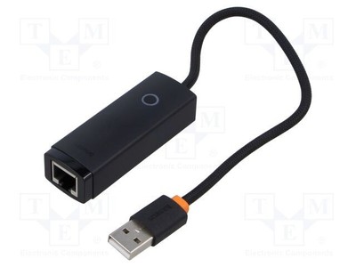 Adapter USB na Ethernet 10/100MbpsFast Ethernet czarny ABS Z1C2