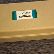 Dymo 1500 Series Deluxe Tapewriter Kit Manual Embossing w/ Case & Wheels