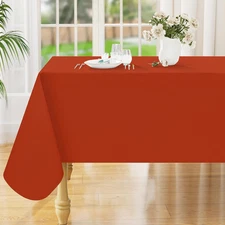 Rectangle Table Cloth 52X70 Inch, Waterproof Wipeable Vinyl Tablecloths Protecto