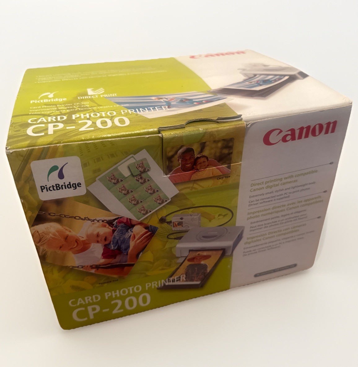 VINTAGE SEALED Canon Selphy CP-200 Thermal 4x6 Photo Postcard Compact Printer