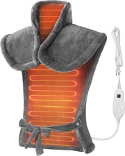 Snailax Heating Pad for Neck and Shoulders and Back, Large Heating Pad for Neck 