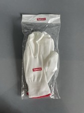 Supreme White Rubberized Gloves FW/20A60 2 Pair Pack Brand New Authentic