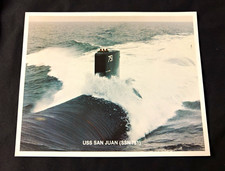 USS San Juan SSN-751 Vintage 8x10 Color Photo...