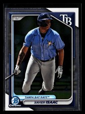 Xavier Isaac 2024 Bowman Chrome Prospect #BCP-133 Tampa Bay Rays Rookie *023