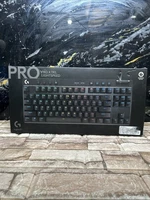 Logitech PRO X TKL LIGHTSPEED Wireless Illuminated Gaming Keyboard, Black