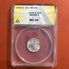 1945 Mercury Dime Micro S MS 66