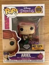 Funko Pop Disney Little Mermaid Ariel 1012 Diamond Glitter Hit Topic Exclusive