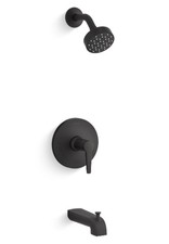 KOHLER Pitch Rite-temp Bath And Shower Trim With 1.75 Gpm Showerhead Matte Black