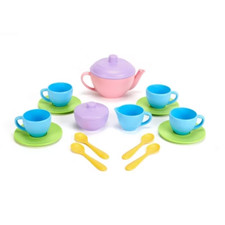 Green Toys Tea Set: BPA-Free Pretend Play Food  Kitchen Accessories,
