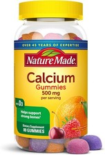 Nature Made Calcium Gummies 500 mg Per Serving with 80 80 Count Pack of 1 