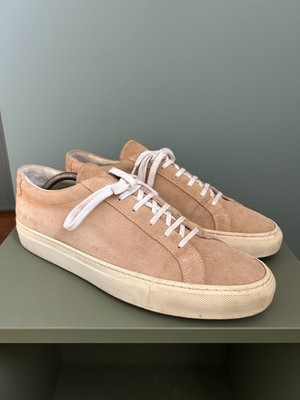 Common Projects Achilles Low Tan Beige Leder Sneaker Gr. 42