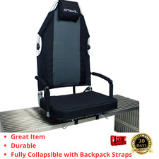 Padded Bleacher Seat 360 Swivel Reclining Stadium Chair With Back Armrest Strap