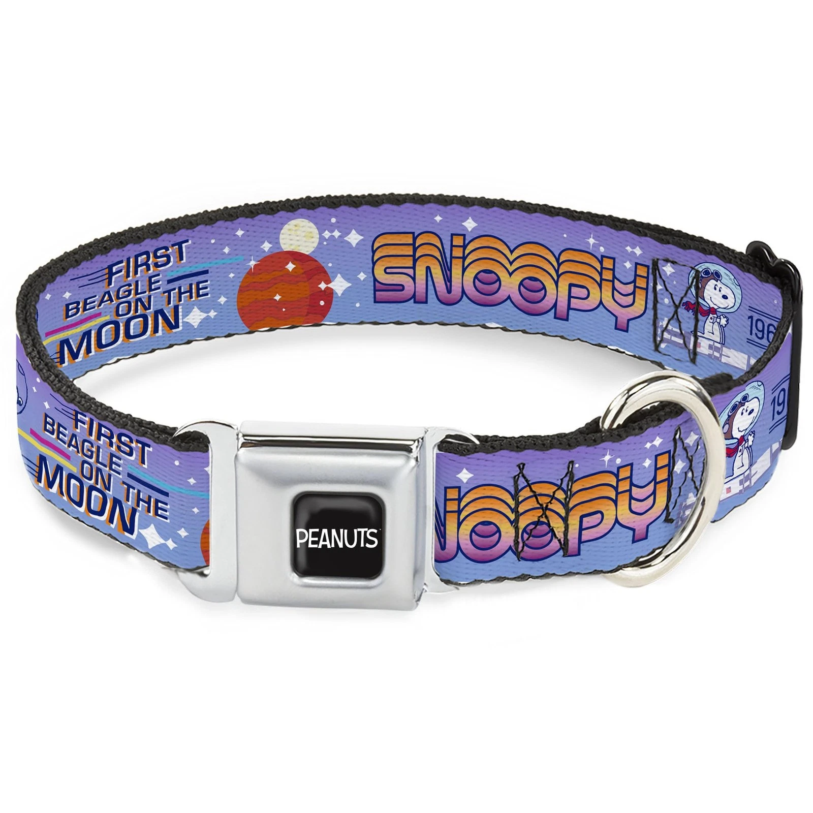 Peanuts Worldwide LLC Pet Collar, Dog Collar Metal Seatbelt Buckle, (US IMPORT)