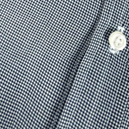 Frank & Eileen Shirt Micro Check Super 100's 2 Ply Shirt XL Blue Button Up EUC - Picture 8 of 10
