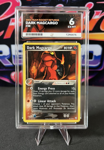 Dark Magcargo graded ACE 6 for sale on eBay