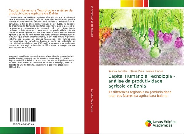 Capital Humano E Tecnologia - AnáLise Da Produtividade AgríCola Da Bahia Buch-image