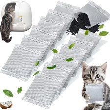 12 Pack Odor Eliminator for Self-Cleaning Cat Litter Box, Natural Ingredients