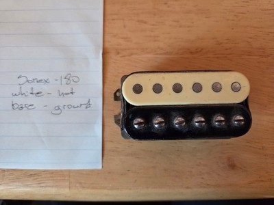1980s Vintage Gibson Sonex 180 Deluxe Zebra Humbucker Guitar Bridge Pickup