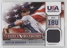 2014 Panini Elite Extra Edition USA Baseball 18U Game Jerseys Austin Bergner 2x6