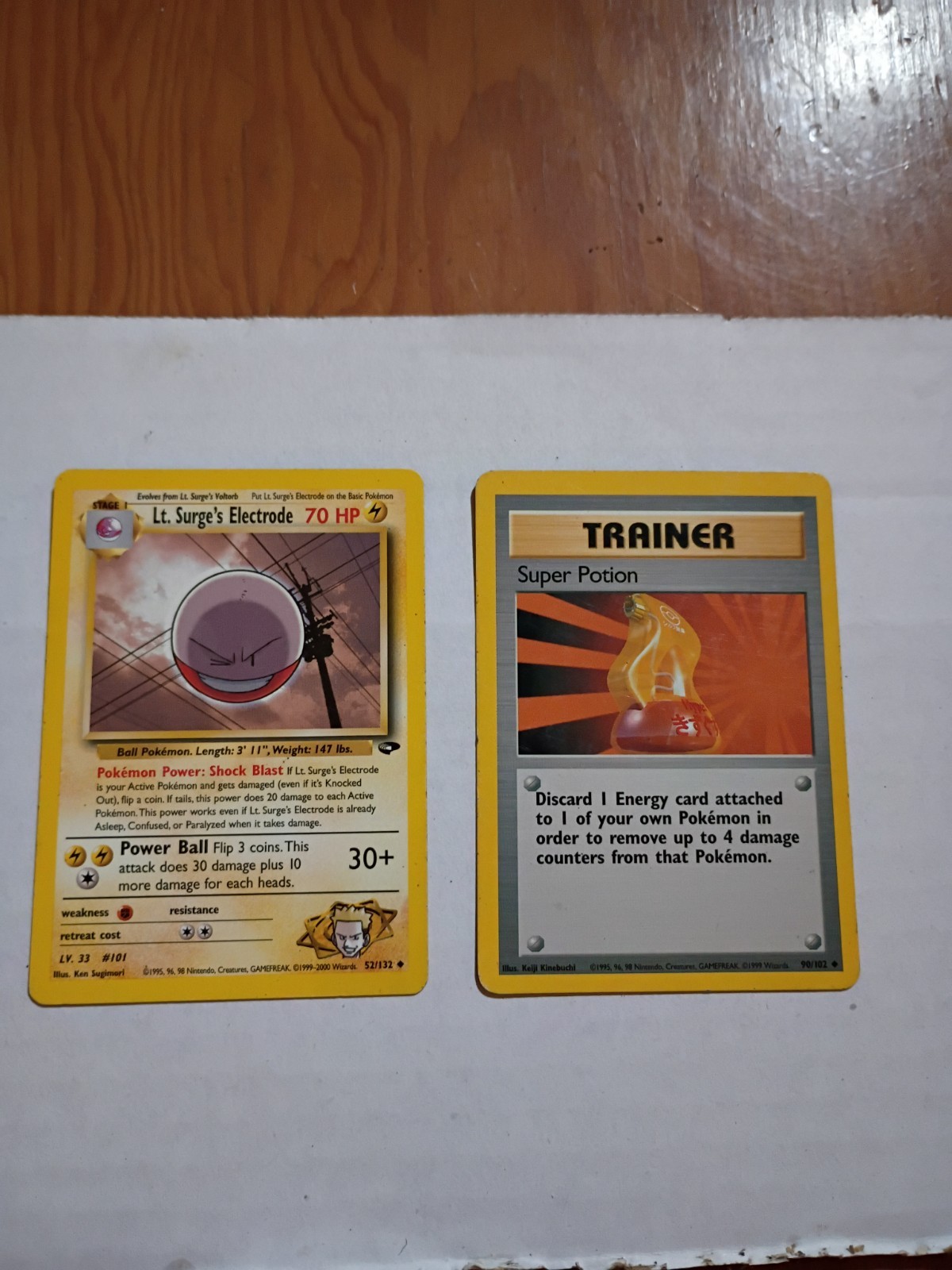 Lt. Surge's Electrode 52/132 Gym Challenge Pokemon Unlimited LP/NM 