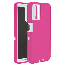 Phone Case Hybrid Shockproof Defender Cover For Samsung Galaxy A32 5G Pink