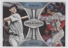 2019 Topps Greatness Returns Mookie Betts Ted Williams #GR-7 HOF 0k8b