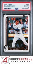 2025 TOPPS #126 DILLON DINGLER RC TIGERS PSA 10