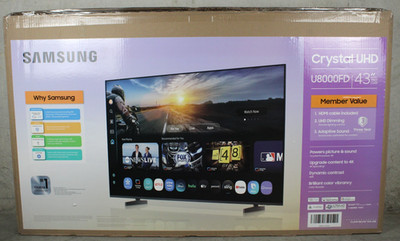 Samsung Crystal UHD 43'' Smart TV U8000F 4K HDR 2025