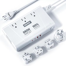 DOACE 800W Pure Sine Wave Voltage Converter US to Europe - 220V to 110V Conve...