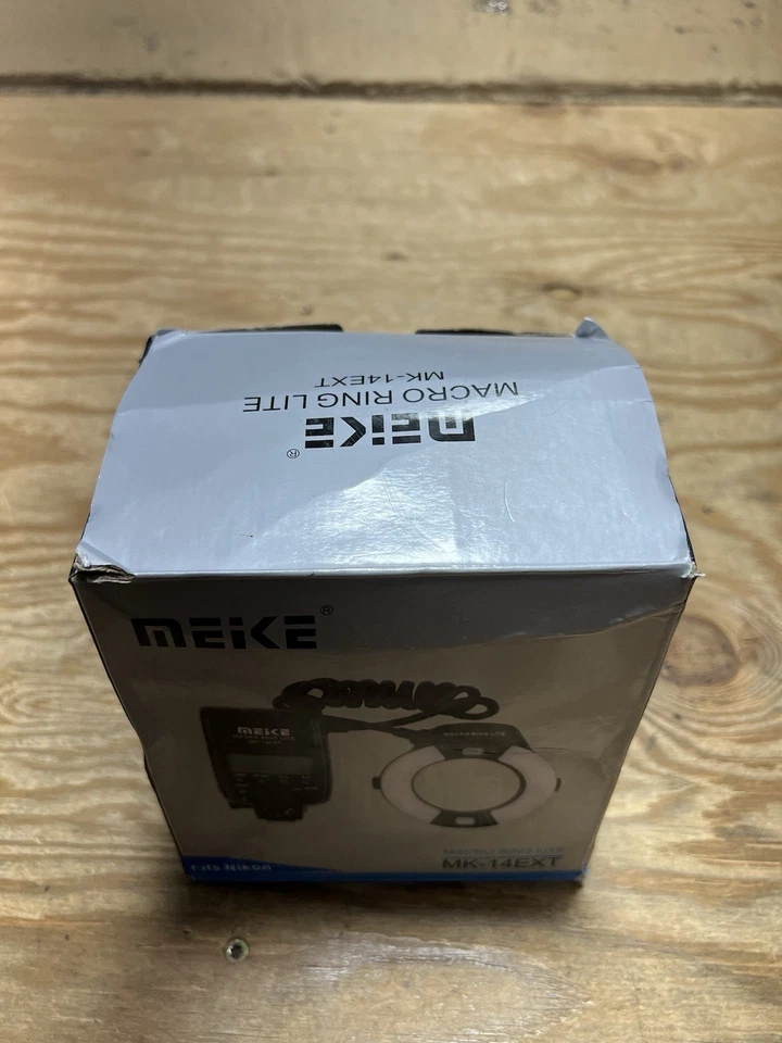 MEKE MK-14EXT-N I-TTL Macro Ring Flash Compatible with Nikon D7100 BoxDamaged - Image 3 of 4