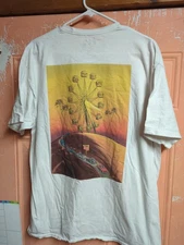 In N Out T Shirt Men XL White 2018 70th Anniversary Ferris Wheel Burger Graphic