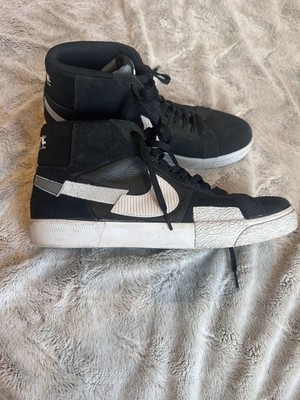EUC Nike SB Zoom Blazer Mid Premium Black/White DA8854-001 Size Mens 13