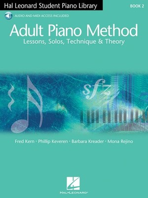Adult Piano Method Book 2 Hal Leonard Student Library Beginner Book Online Audio