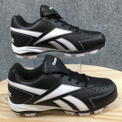 Reebok Shoes Mens 9.5 Prospect Low MRT Molded Cleats Sneakers Black Lace Up NEW