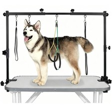 H-Shape Dog Grooming Arm Pet Supplies Grooming Table Arm with 3 Noose