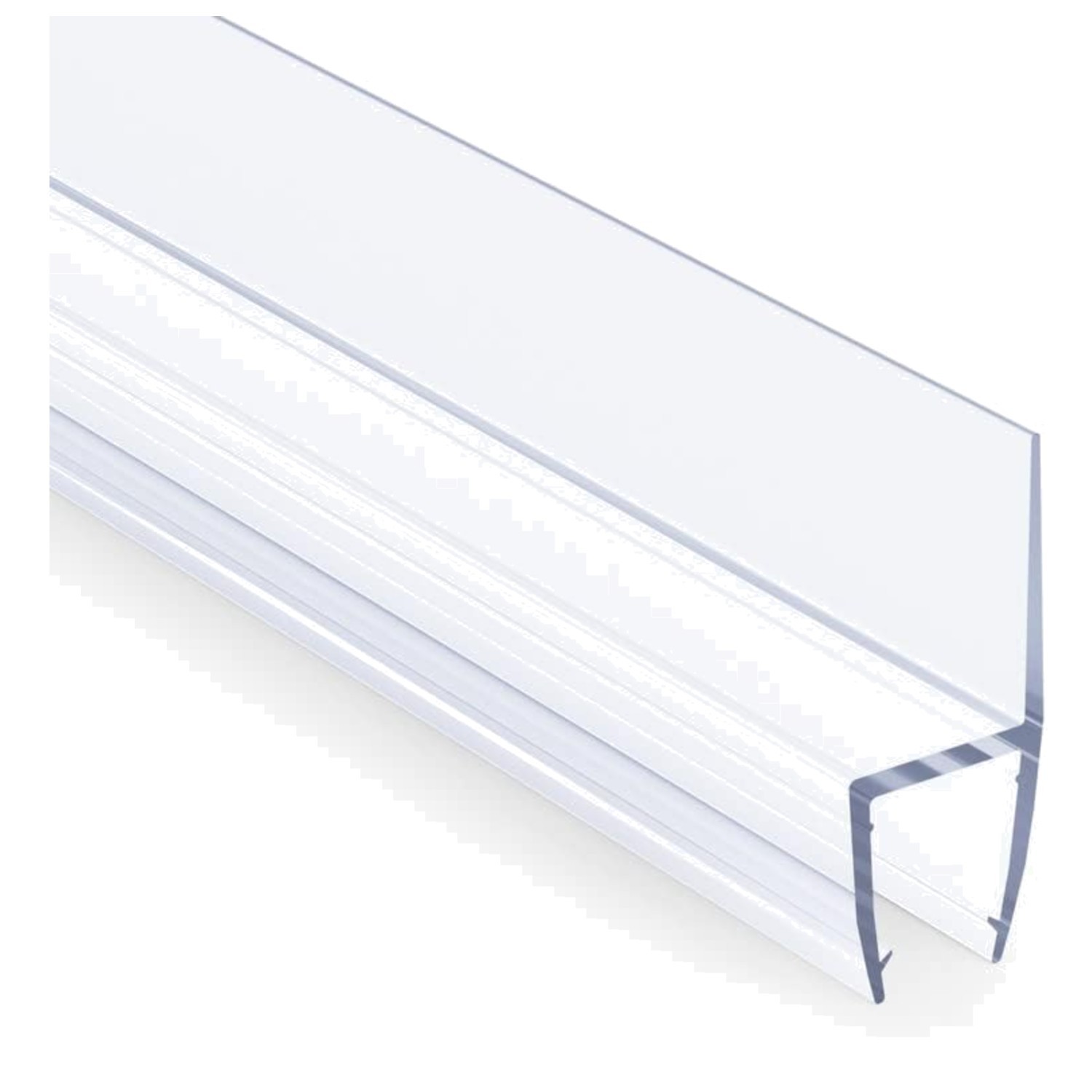 5-Piece Clear PVC Frameless Shower Door Seal Strip for Enhanced Bathroom Aesthetics
