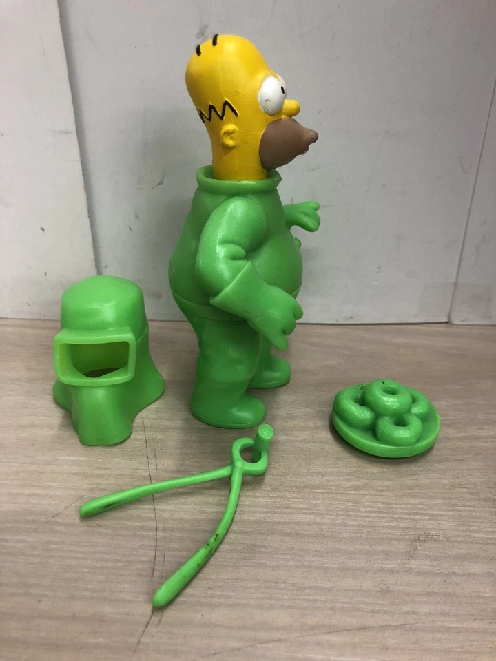 Playmates Simpsons WOS  RADIOACTIVE HOMER ToyFare  (Glows in the Dark) LOOSE - Image 4 of 4