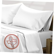 Luxury Egyptian Cotton Size Sheet Set - 600 Thread Count 3 PC Deep Twin White