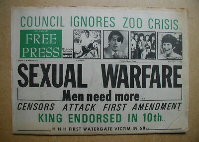 Los Angeles Free Press. September 7-14, 1973. Underground Counterculture