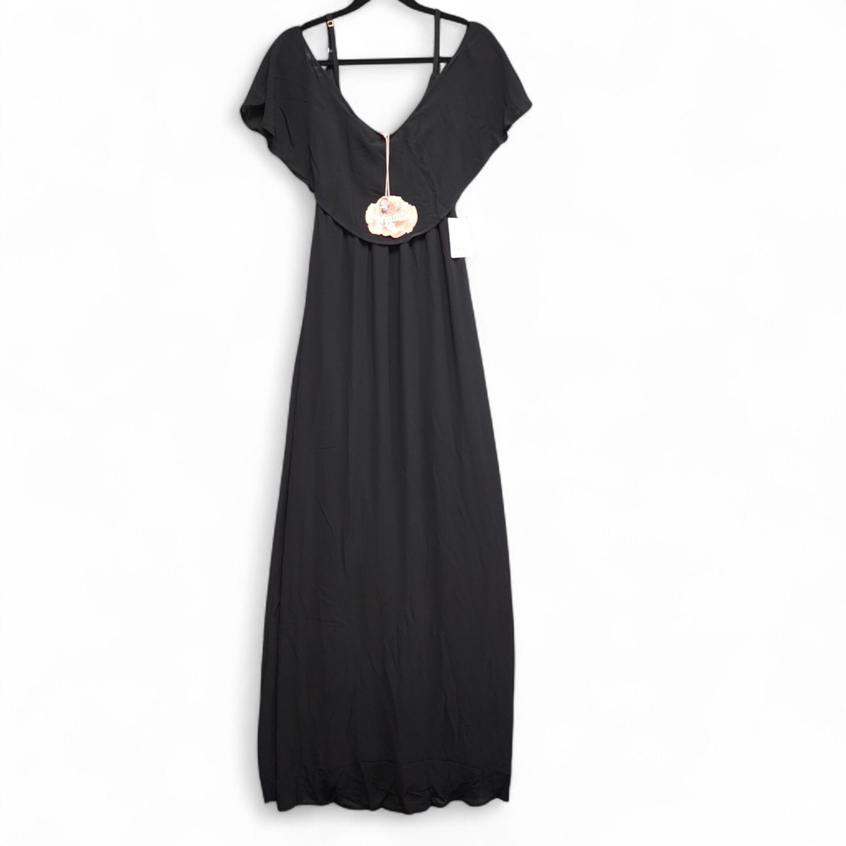 show me your mumu black bridesmaid dresses Chicago High Neck Gown ~ Black Stretch Crepe by Show Me Your Mumu